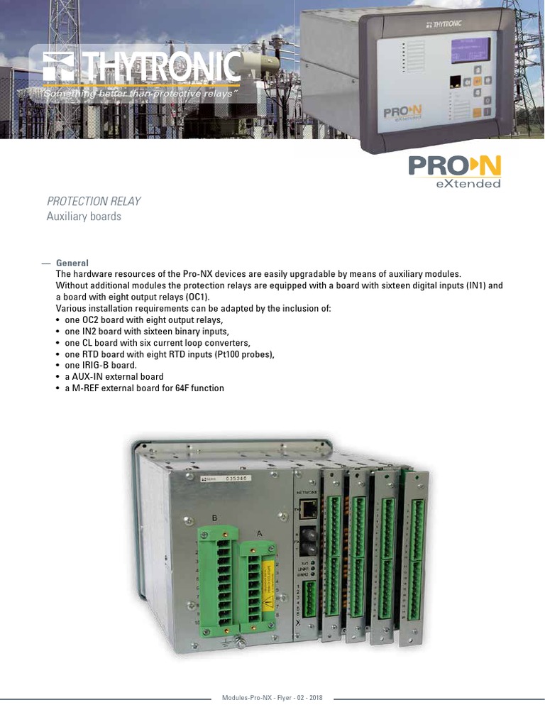 Modules Pro NX Flyer 02 2018 | PDF | Relay | Electrical Engineering