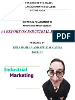 (A Report On Industrial Marketing) : Rhea Basilan and Apple M. Camba Bsce-Nt