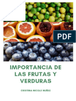 Importancia de Las Frutas y Verduras en La Salud