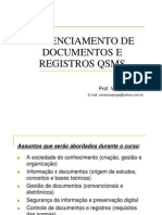 Gerenciamento doc registro QSMS