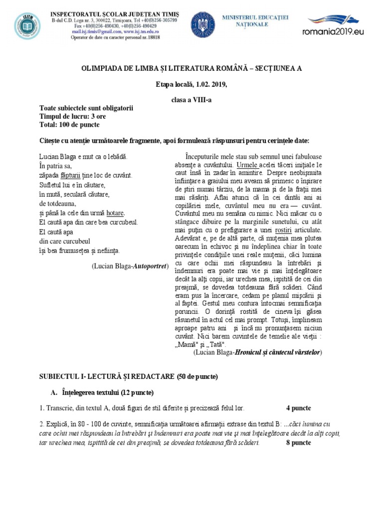 Subiect Ollr 8 2019 Pdf