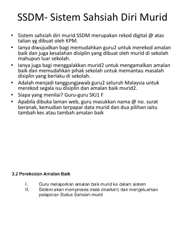 Ssdm Sistem Sahsiah Diri Murid Pdf