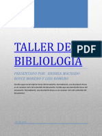 Taller de Bibliologia Ecm1 Oct 2018