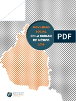 Informe Movilidad Social en La CDMX 2019