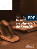 Cómo introducir tu música en playlists de Spotify