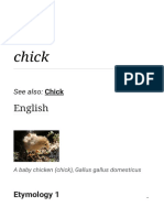 chick - Wiktionary