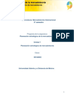 Unidad 1. Planeacion Estrategica de Mercadotecnia - Contenido Nuclear