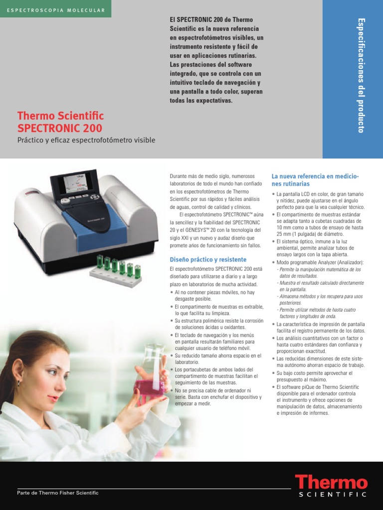 Espectronic 200 | PDF | Óptica | Informática y tecnología de la información