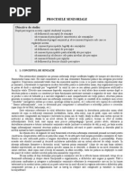 Modulul 3 Procesele senzoriale
