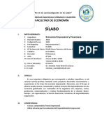 Sílabo de Economía Empresarial y Financiera, Unheval 2020-0