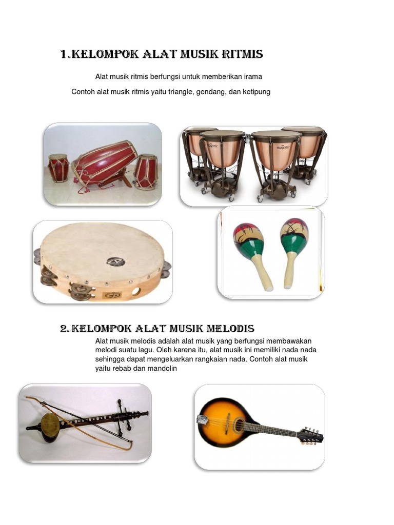 Kelompok Alat Musik Ritmis Hanya Musik
