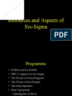 Resources and Aspects of Six-Sigma