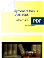 Payment of Bonus Act-1965