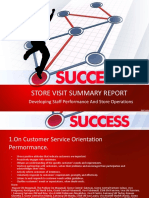 Developing Staff Performance And Store Operations Report