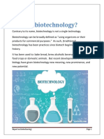 Report On Biotechnology