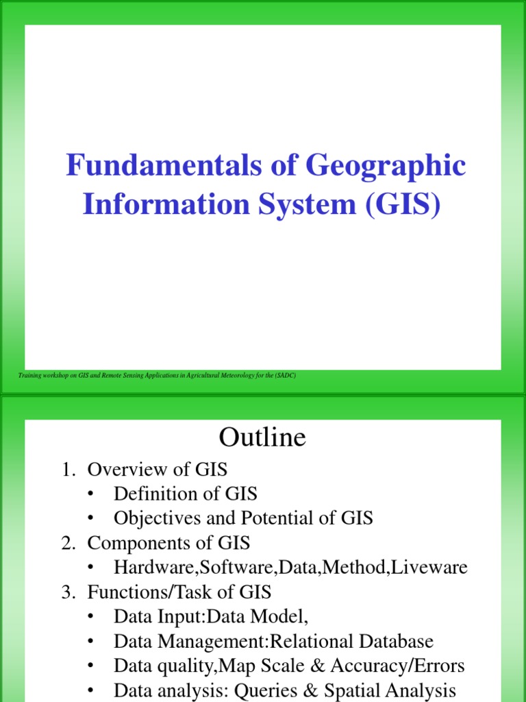 GIS | PDF | Geographic Information System | Relational Database