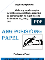 Posisyong Papel