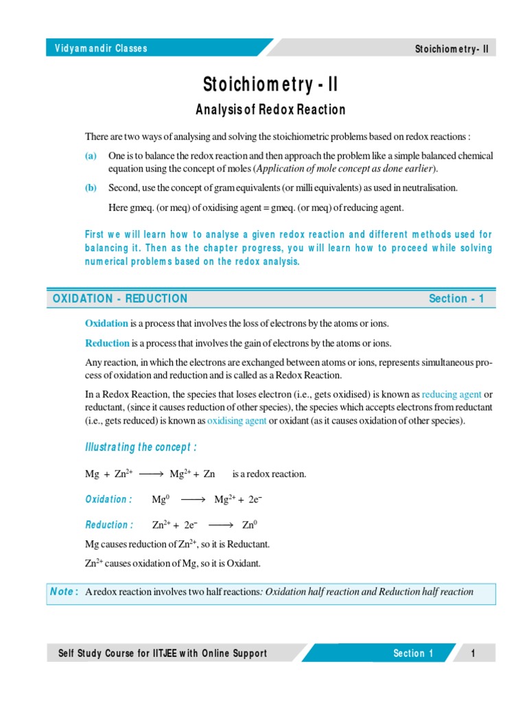 Redox | PDF | Redox | Ion