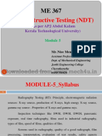 ME 367 Non Destructive Testing - Module 5