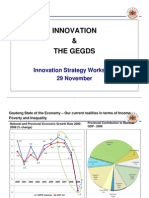 Innovation and The GEGDS - Innovation Strategy Workshop 29 November