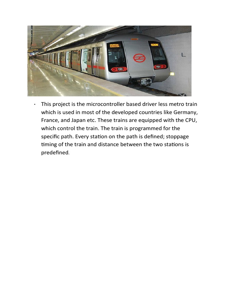 Driverless Metro Train Control System | PDF