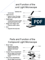 Parts and Function of The Microscope