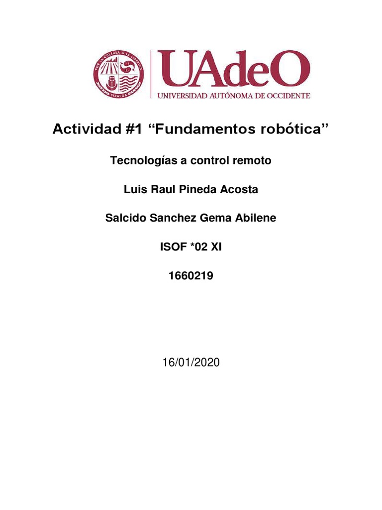 Fundamentos de Robótica y Automatización | PDF | Robot | Robótica