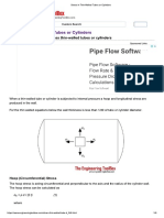 Stress in Thin-Walled Tubes or Cylinders