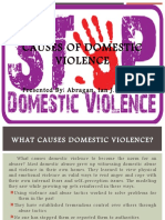 Causes of Domestic Violence