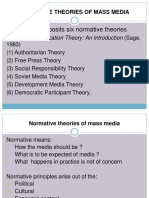 Normative Theories of Mass Media