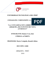 Análisis de La Contaminación Ambiental y La Ética