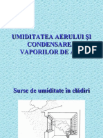 Umiditatea Aerului Si Condensarea Vaporilor de Apa.