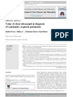 Value of Chest Ultrasound in Diagnosis of Communit