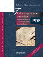 Titulos y Operaciones de Credito L.Carlos Felipe Davalos Mejia