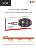 Oracle Narrative Reporting Hands