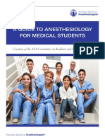 Guide To A Career in Anesthesiology For Medical Students PDF