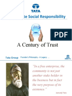 TATA Corporate Social Responsibility - A Century of Trust