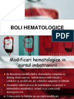 Boli Hematologice