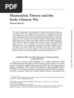 Shamanism Theory and The Early Chinese W