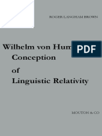 Roger Langham Brown - Wilhelm von Humboldt's Conception of Lingustic Relativity-Mouton (1967).pdf