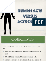 Human Acts Versus Acts of Man