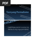 Teoryang Pormalismo Pdf