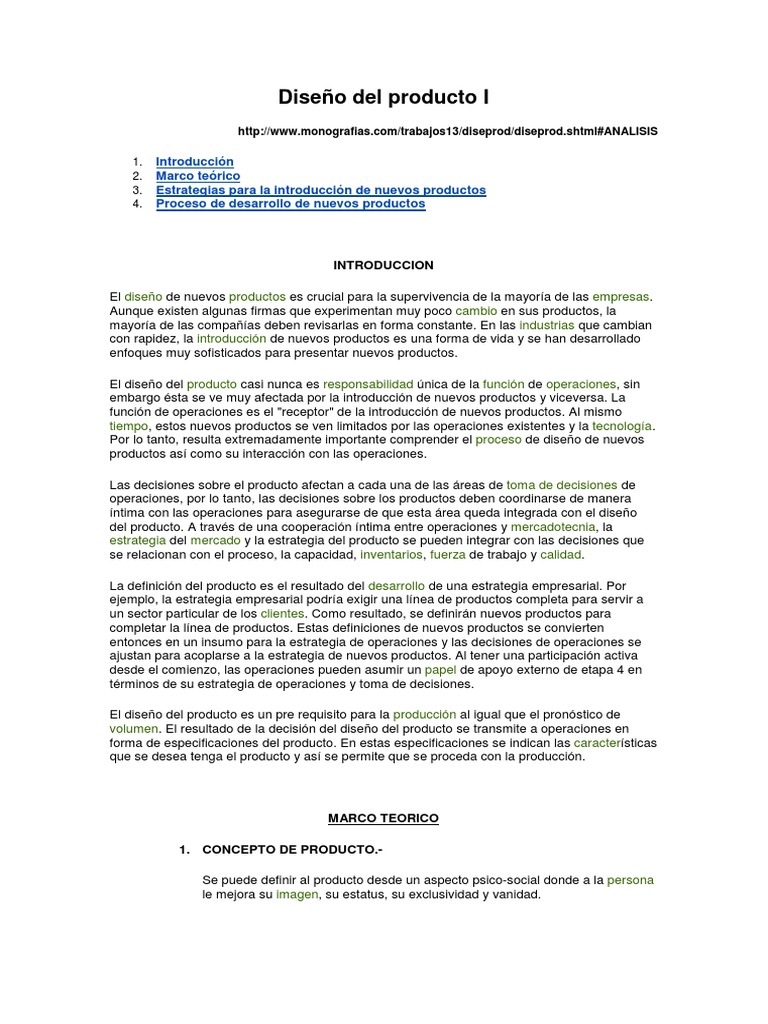 Diseño Del Producto 1 | PDF | Producto (Negocio) | Marketing