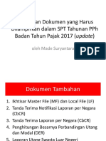 Tambahan Dokumen Yang Harus Dilampirkan Dalam SPT Tahunan 2017 PDF