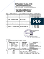 Jadwal Uc Unbk Internal