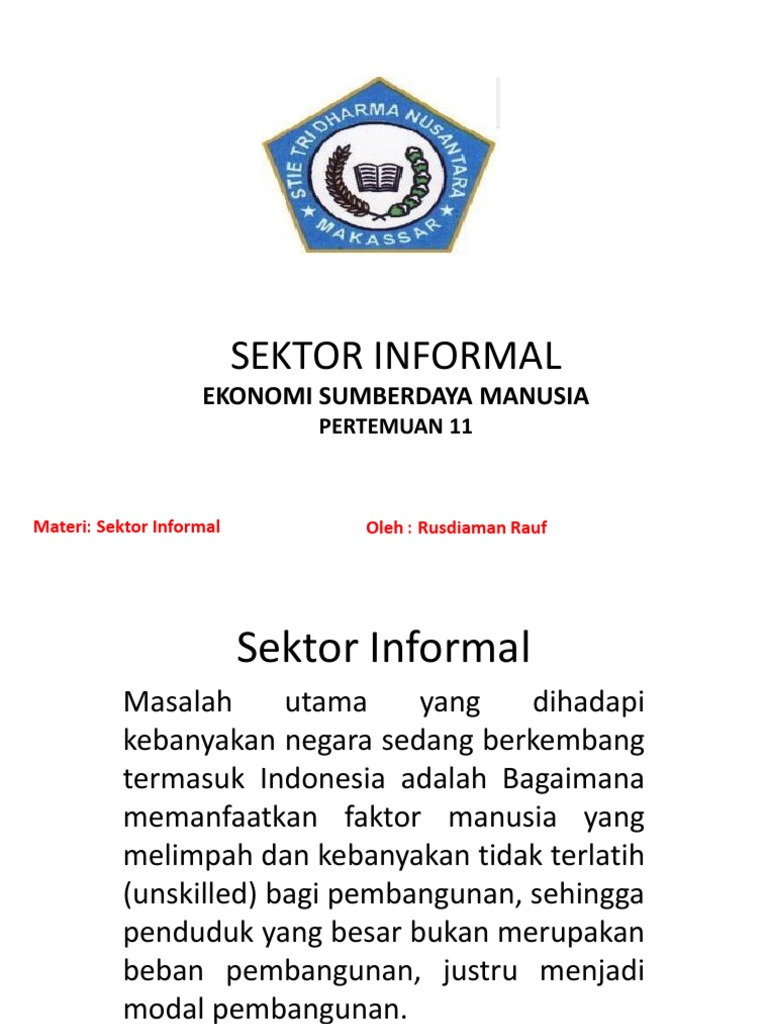 Sektor Informal 12 Pdf