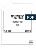 TOSHIBA Inventec 07a99 Pre-mp Rx01 6050a2169401 Schematics