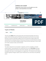 Types of Media PDF