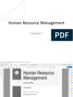 Human Resource Management Lecture 2&3