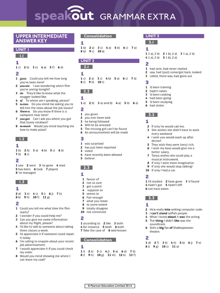 Speak out book levels image